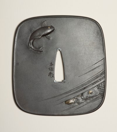 Tsuba, 19th century by Kano Natsuo